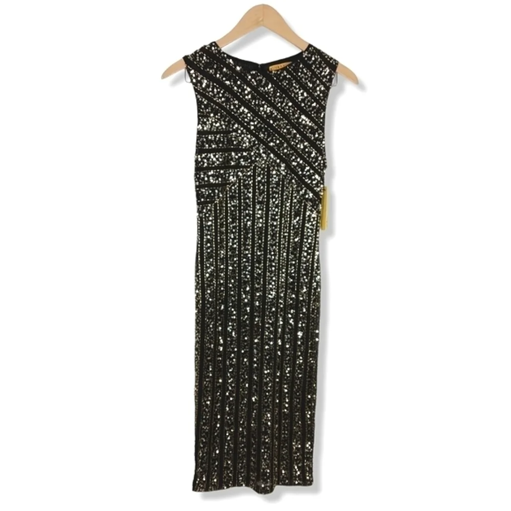 NWT Alice + Olivia Embelished Dress Size 4 Retail $595 - Picture 3 of 11